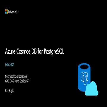 Azure Cosmos DB for PostgreSQL short version | PPT