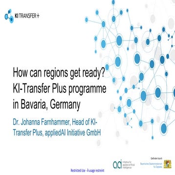 KI Transfer + Programme in Bavaria, Germany