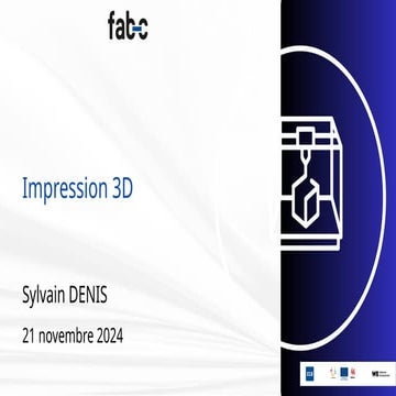 Impression 2D - Présentation minimaliste pour les Polytechs BAC 2