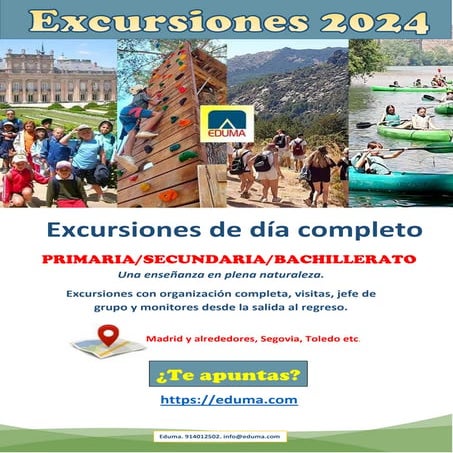 Excursiones escolares para colegios Madrid