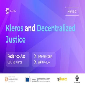 Kleros 2.0 Presentation | PDF