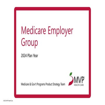 2024 Medicare Employe Group Training