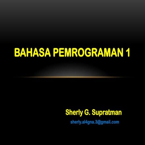 2024 - UNIKU - FKOM - TI - Ganjil 2024_2025 - BP1 - Teori -  Materi - Pengena...