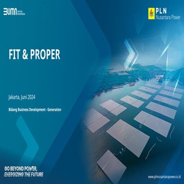 Fit and proper test with breakthrough idea | PPTX