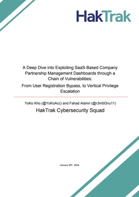 A Deep Dive into Exploiting SaaS-Based Company Partnership Management Dashboa...