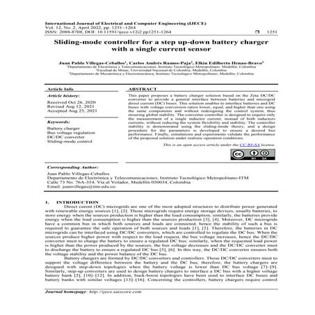 Sliding-mode controller for a step up-down battery charger  with a single cur...