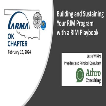 20240215 ARMA OK Building a RIM Program with a RIM Playbook Final.pptx