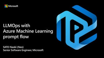 LLMOps with Azure Machine Learning prompt flow