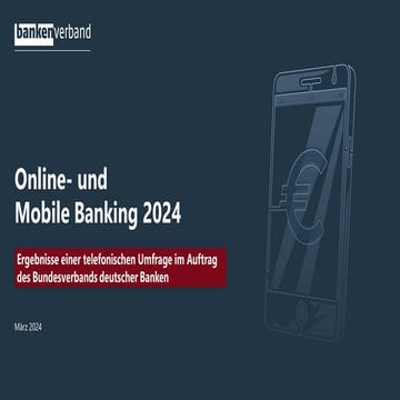 Umfrage:  Online- und Mobile Banking 2024