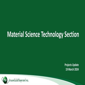 Intro to TINT RD Material Science research (Mar 2024)