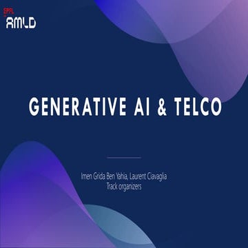 Generative AI & Telco track at AMLD 2024
