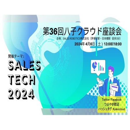 第36回八子クラウド座談会「SALES TECH」の事前配布資料です。2024年4月6日開催