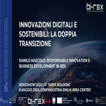 CERR Roadshow PNRR 2024 | Quarta tappa Bologna | Intervento Bi-Rex