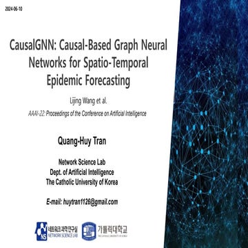 [20240610_LabSeminar_Huy]CausalGNN: Causal-Based Graph Neural Networks for Sp...