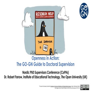 Openness in Action:  The GO-GN Guide to Doctoral Supervision