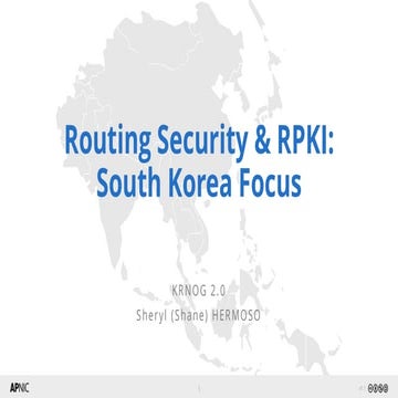 Routing Security and RPKI: South Korea Focus