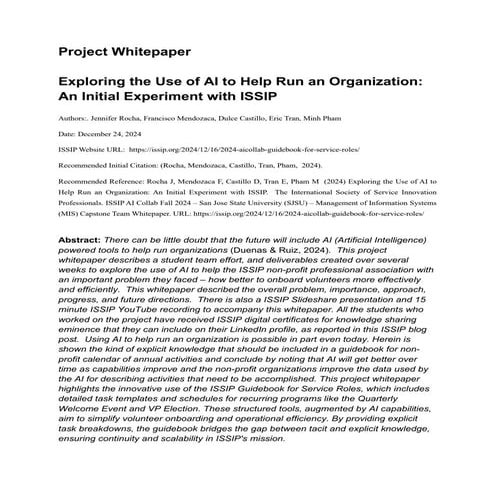20241224 Guidebook  Whitepaper SJSU_MIS_Student_team ISSIP_AICollab.pdf