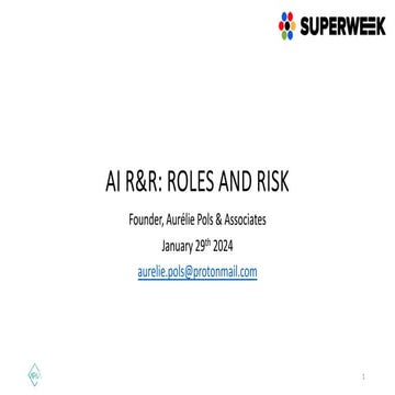 AI Roles and Risk for election year 2024