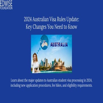 2024 Australian Student Visa Updates: Key Information for International ...