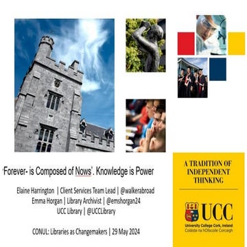 ‘Forever - is composed of Nows’: Knowledge is Power