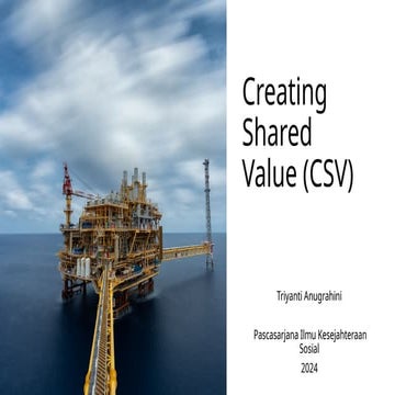 Creating Shared Value | PPTX