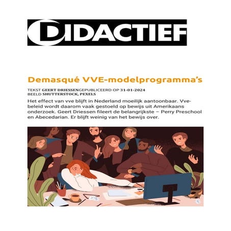 Geert Driessen (2024) Demasqué VVE-modelprogramma's