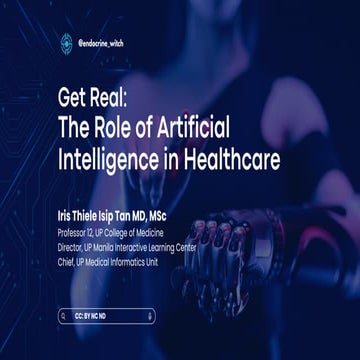 Get Real: The Role of Artificial Intelligence in Health Care