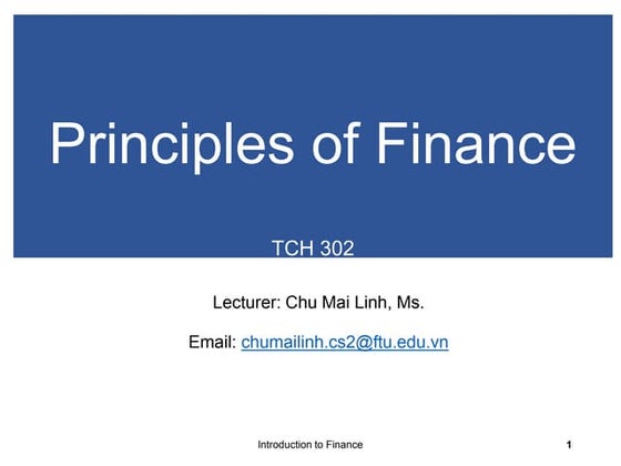 Basics of finance | PPTX | Business Accounting & Finance | Business