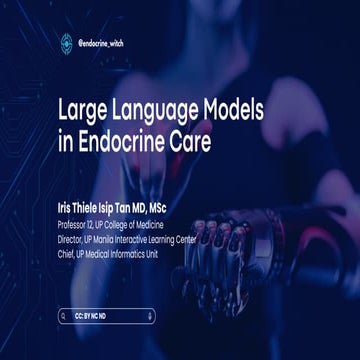 AI: Large Language Models in Endocrine Care