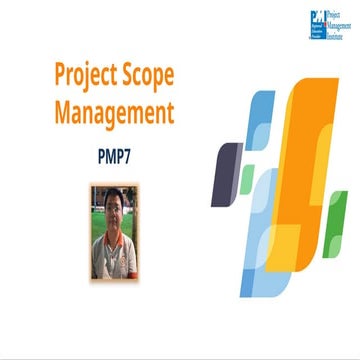 Project Software Scope Management for PMP