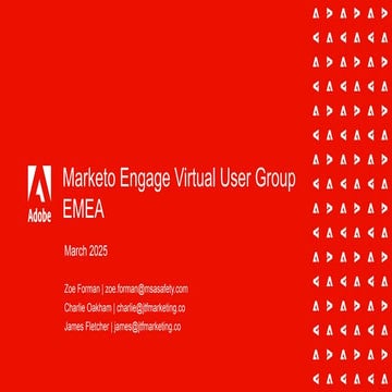 EMEA Virtual Marketo User Group - Adobe Summit 2025 Round Up