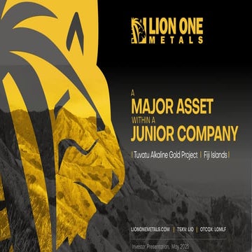 Lion One Metals Corporate Presentation - May 2025