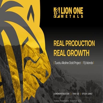 Lion One Presentation November 2025 updated