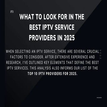  The 10 Best IPTV Service Providers in the USA for 2025