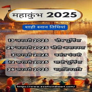 महाकुंभ 2025 - शाही स्नान तिथियां....pdf