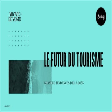 Etude sur le futur du tourisme d'ici à 2035