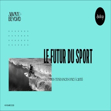 Etude sur le futur du sport d'ici à 2035