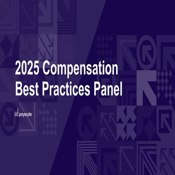 Webinar - 2025 Compensation Best Practices Panel