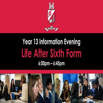 Year 13 Information Evening - 17 September 2025