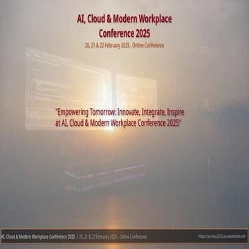 AI, Cloud and Modern Workplace Conference 2025 – Securing your cloud is not good enough – how to stay ready for continuous compliance & certification?