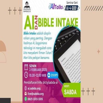 Seminar Seri #AITalks: AI dan Bible Intake | PDF