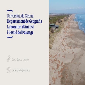 Anàlisi científica sobre el paisatge litoral i la seva gestió