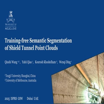 Training-Free Semantic Segmentation of Shield Tunnel Point Clouds Using ...
