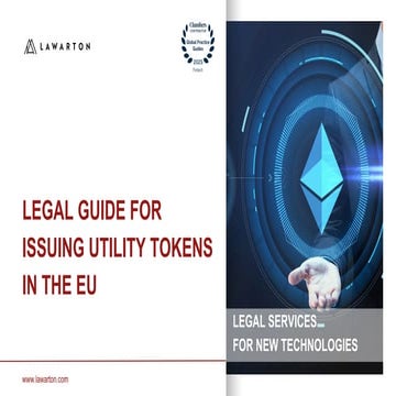 Legal Guide for issuing utility tokens in the EU