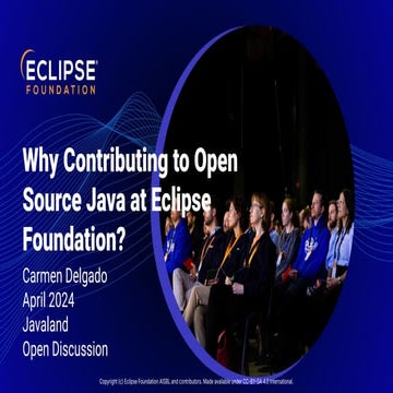 Why Contributing to Open Source Java at Eclipse Foundation Matters - Javaland
