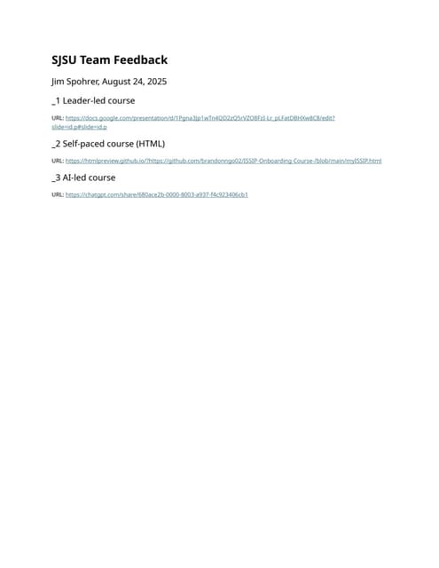 20250524 SJSU Team Feedback - Instructions and Trace v1.docx