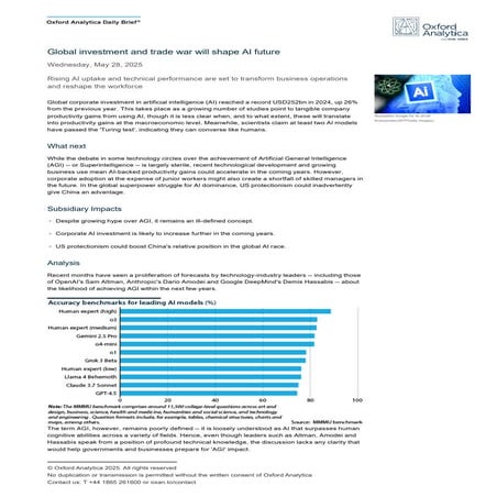 Global investment and trade war will shape AI future | PDF