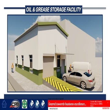 oil and grease storage facility presentation project | PPTX