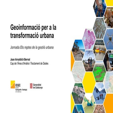 Geoinformació per a la transformació urbana.