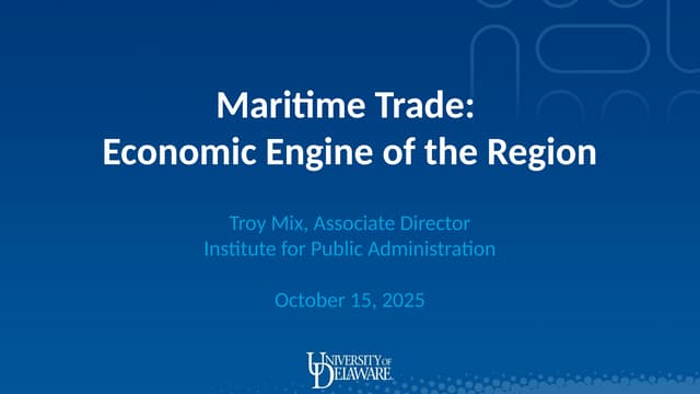 Maritime Trade: Economic Engine of the Region